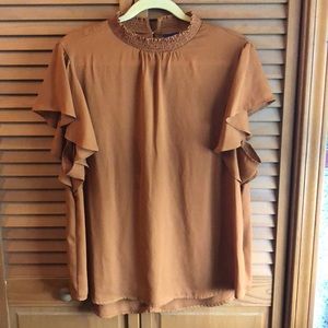 Apt 9 Flutter Sleeve Blouse XL